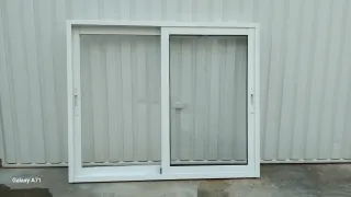 Ventana aluminium blanca 117.5por 97.5