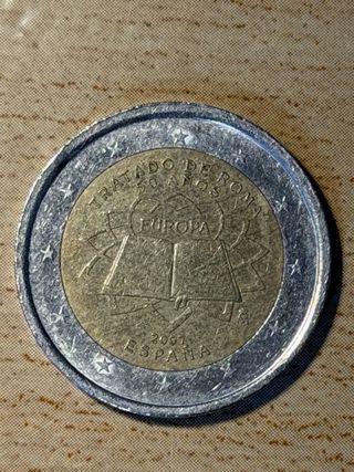 Moneda 2€ Tratado de Roma 50 Aniversario