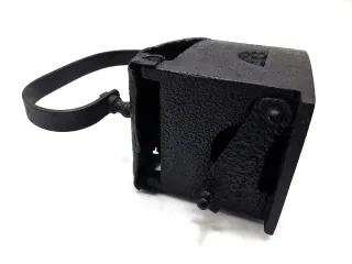 Plancha antigua de carbón de hierro forjado