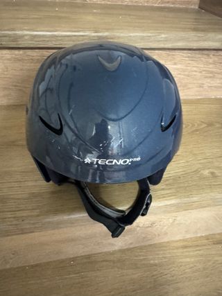 Casco de esquí infantil azul oscuro
