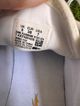 Zapatillas Lacoste Mujer Blancas Talla 38