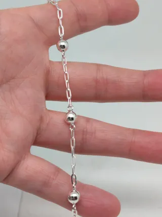 Pulsera Plata Ley 925 Bolas