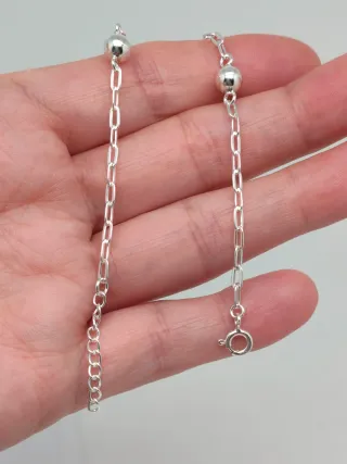 Pulsera Plata Ley 925 Bolas