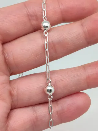 Pulsera Plata Ley 925 Bolas