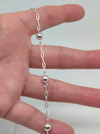 Pulsera Plata Ley 925 Bolas
