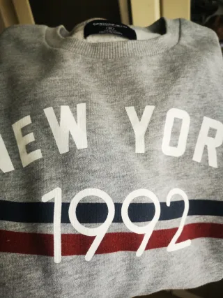 Sudadera Springfield New York 1992 Gris Talla M