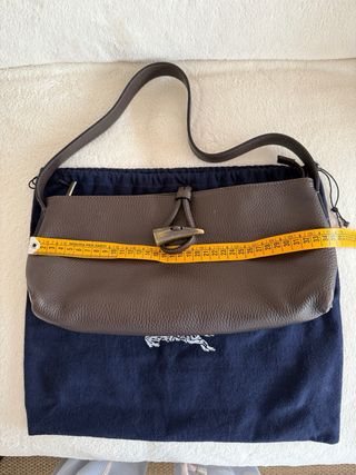 Bolso de Hombro Burberry Marrón Piel