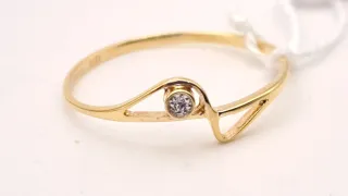 Anillo Oro 18k con diamante