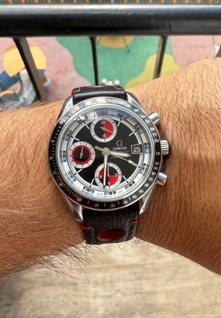 Reloj Omega Speedmaster Cronógrafo Negro Plata