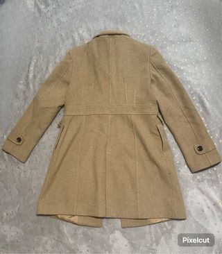 Elegante abrigo caqui/beige