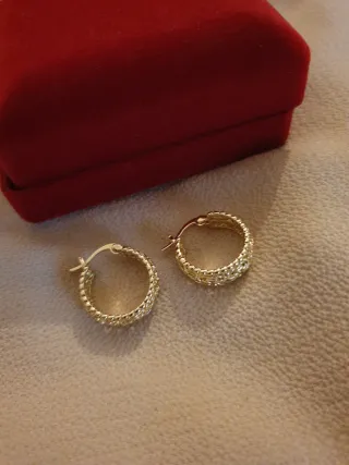 Pendientes Aro Chapados en Oro