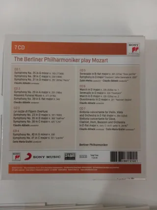 CD Berliner Philharmoniker Mozart Sony
