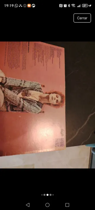 Vinilo David Bowie. Carátula vacía
