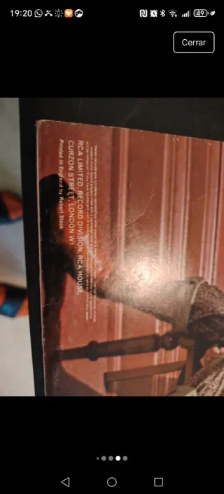 Vinilo David Bowie. Carátula vacía