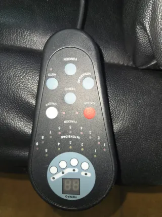 Sillón relax negro/gris sin uso