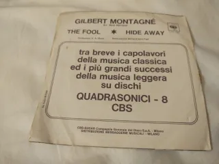 Gilbert Montagné The Fool Hide Away Vinile 45 giri