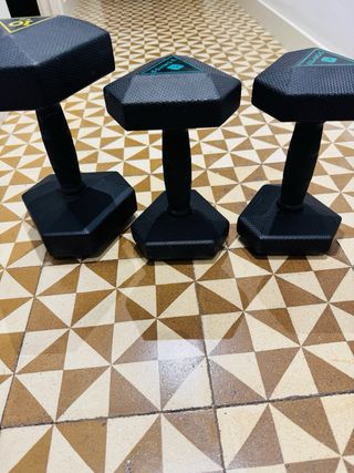 Set de Mancuernas hexagonales DOMYOS.