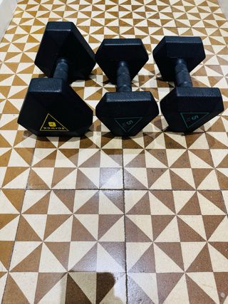 Set de Mancuernas hexagonales DOMYOS.