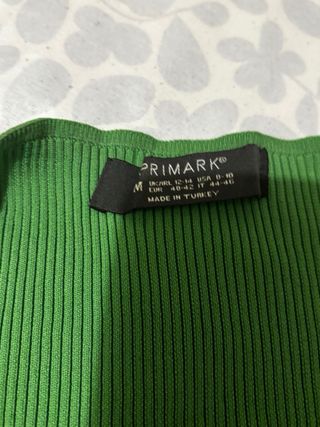 Blusa verde manga larga acampanada