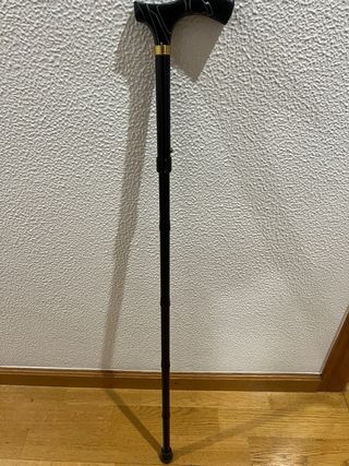 Baston  plegable aluminio , puño Derby marmoleado