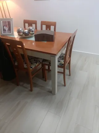 6 Sillas Comedor Madera Tapizado