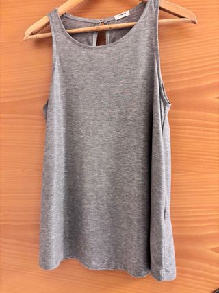 Top Systemaction gris cuello halter