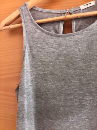 Top Systemaction gris cuello halter