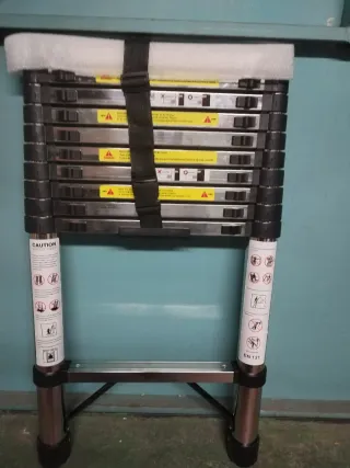 Escalera Telescópica Aluminio EN 131