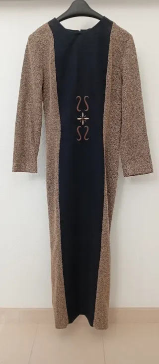 Vestido largo manga larga