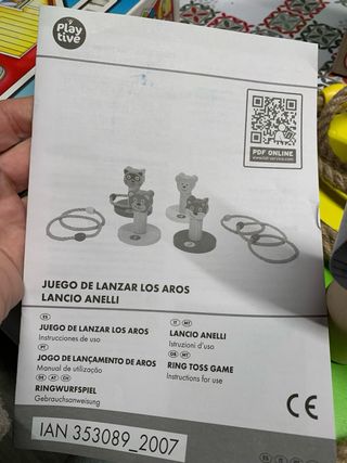 Juego lanzar aros