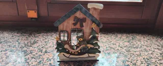 Porta candela Natalizio Orsetto