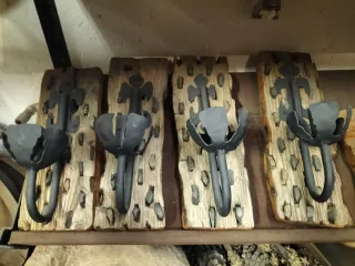 Apliques porta lámparas rústicos forja