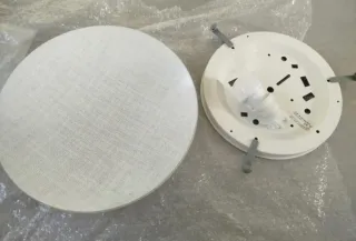 Aplique redondo 32cm cristal