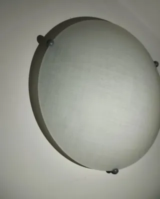 Aplique redondo 32cm cristal