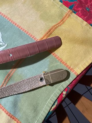 2 cinture donna beige e rosa