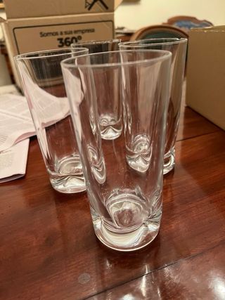 Vasos tubo cristal plomado