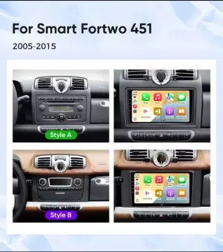 Radio pantalla para Mercedes Benz Smart Fortwo 451