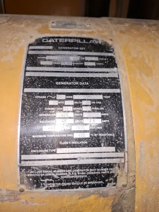 Generador diésel CATerpillar 361 AMPERIOS
