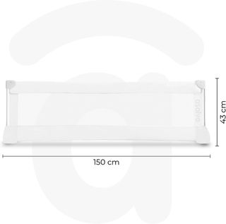 Asalvo Barrera de 150cm para Cama, Protección Anti