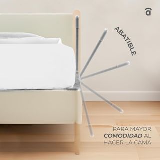 Asalvo Barrera de 150cm para Cama, Protección Anti