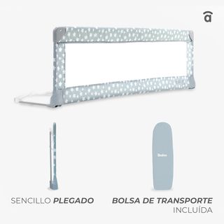 Asalvo Barrera de 150cm para Cama, Protección Anti
