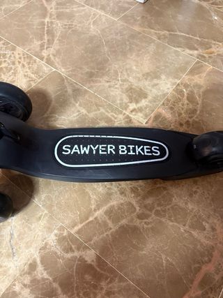 Patinete Sawyer Negro 3 Ruedas