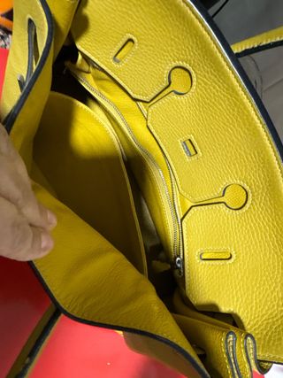 Bolso Birkin Hermes Amarillo Dorado