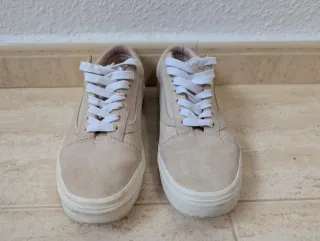 Vans Old Skool Ante Beige Rosado T38