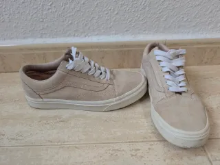 Vans Old Skool Ante Beige Rosado T38