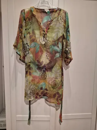 Vestido playero estampado floral