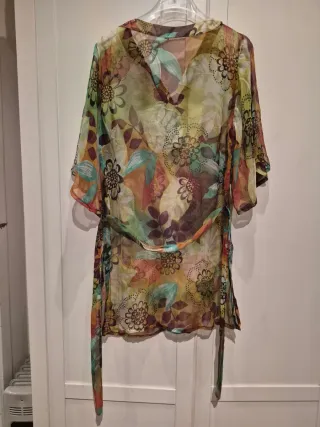 Vestido playero estampado floral