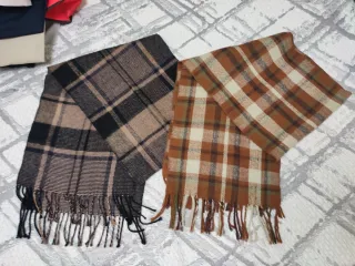 Confezione di 2 sciarpe a quadri