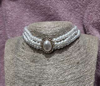 Collar y pulsera Fallera Perlas y Dorado