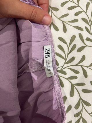 Vestido lila Zara Talla S